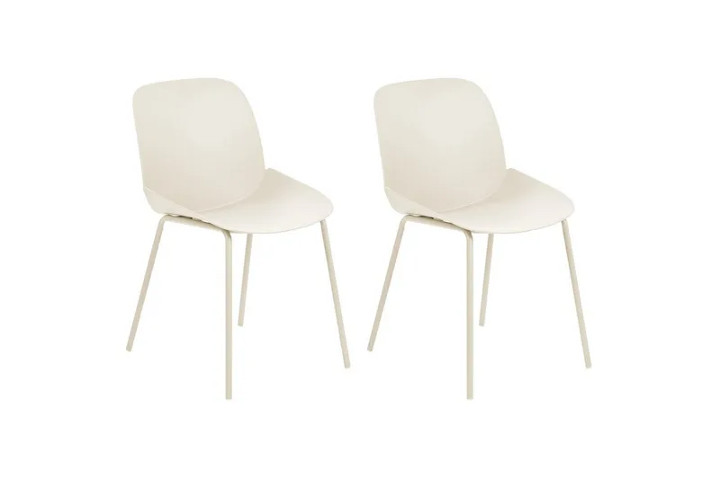 Matsalsstol Beliani Milaca set om 2 Beige, undefined