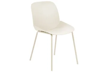 Matsalsstol Beliani Milaca set om 2 Beige - Møbler - Stole & lænestole - Spisebordsstole & køkkenstole