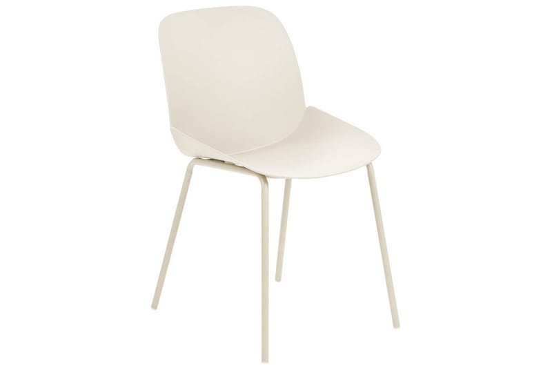 Matsalsstol Beliani Milaca set om 2 Beige - Møbler - Stole & lænestole - Spisebordsstole & køkkenstole