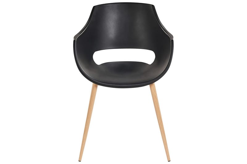 Matsalsstol Beliani Millers set om 4 Beige-Ljust Trä Black - Møbler - Stole & lænestole - Spisebordsstole & køkkenstole