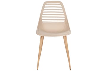 Matsalsstol Beliani Montello set om 4 Beige-Ljust Trä Beige - Møbler - Stole & lænestole - Spisebordsstole & køkkenstole
