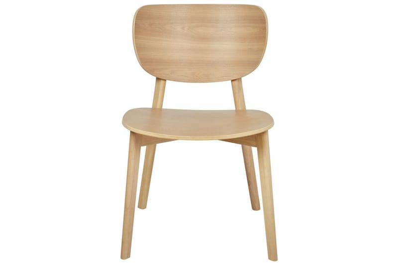 Matsalsstol Beliani Overly set om 2 Ljus Trä Light wood - Møbler - Stole & lænestole - Spisebordsstole & køkkenstole