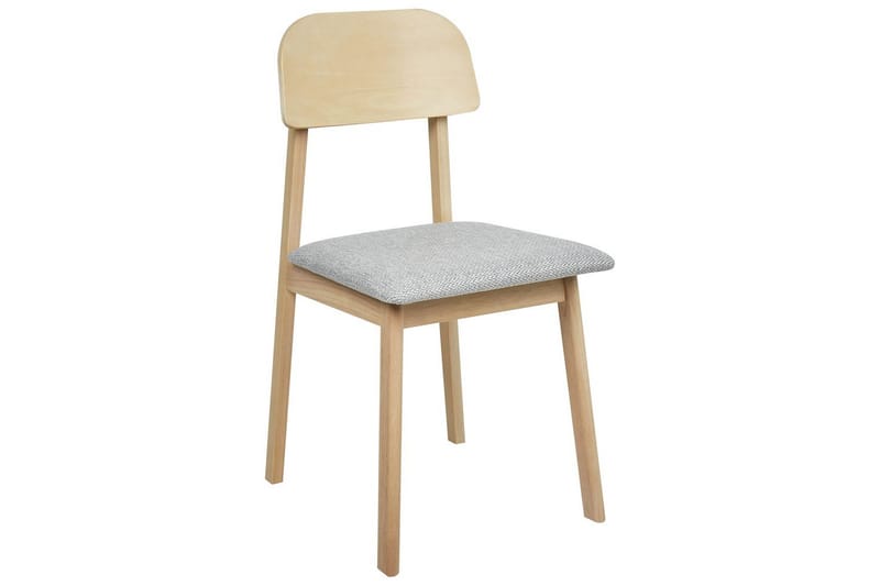 Matsalsstol Beliani Scandia set om 2 Ljus Trä-Beige Light grey - Møbler - Stole & lænestole - Spisebordsstole & køkkenstole