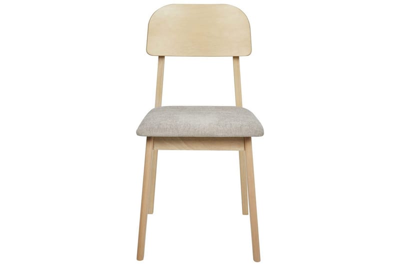 Matsalsstol Beliani Scandia set om 2 Ljus Trä-Beige NO_BRAND Taupe - Møbler - Stole & lænestole - Spisebordsstole & køkkenstole