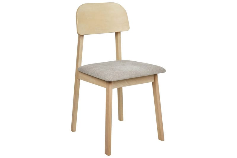 Matsalsstol Beliani Scandia set om 2 Ljus Trä-Beige Taupe - Møbler - Stole & lænestole - Spisebordsstole & køkkenstole