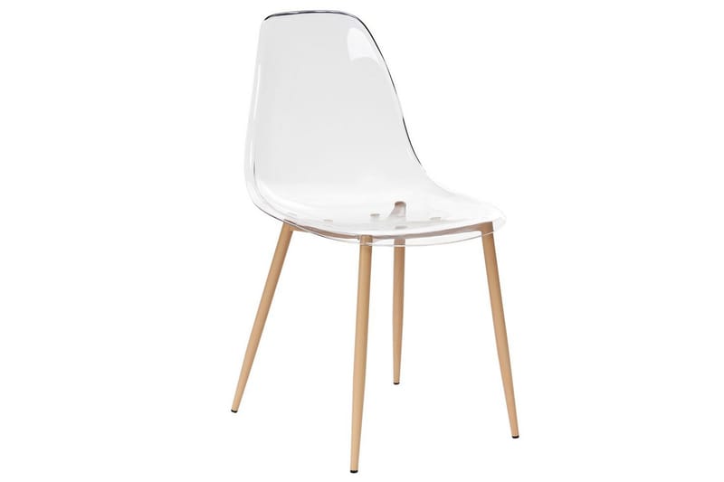 Matsalsstol Beliani Takilma set om 4 Transparent - Møbler - Stole & lænestole - Spisebordsstole & køkkenstole