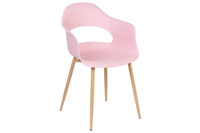 Matsalsstol Beliani Utica set om 2 Pink - Møbler - Stole & lænestole - Spisebordsstole & køkkenstole