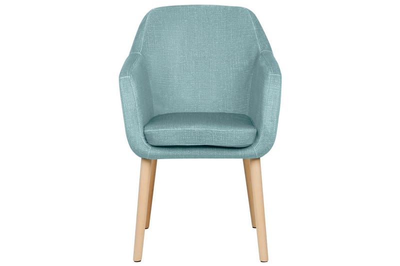 Matsalsstol Beliani Yorkville II Blått-Ljust Trä Light blue - Møbler - Stole & lænestole - Spisebordsstole & køkkenstole