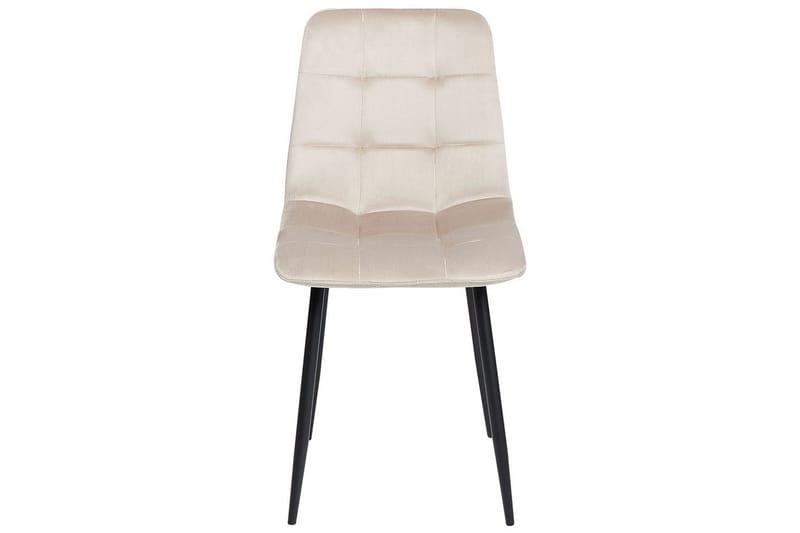 Matsalsstol Beliani Powell set om 4 Taupe - Møbler - Stole & lænestole - Spisebordsstole & køkkenstole