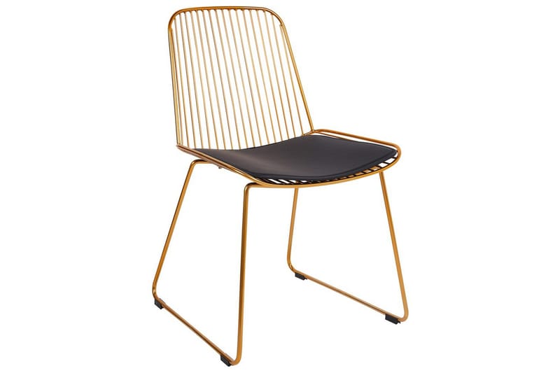 Matsalsstol Beliani Pensacola set om 2 GOLD - Møbler - Stole & lænestole - Spisebordsstole & køkkenstole