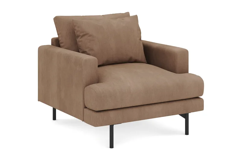 Menard Stor Lænestol Manchester - Brun - Møbler - Stole & lænestole - Lænestole