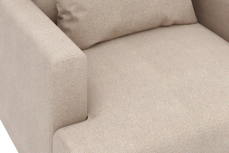 Menard Stor Lænestol Stof - Beige - Møbler - Stole & lænestole - Lænestole