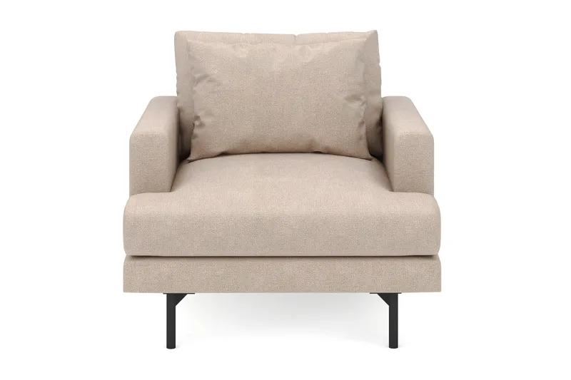 Menard Stor Lænestol Stof - Beige - Møbler - Stole & lænestole - Lænestole