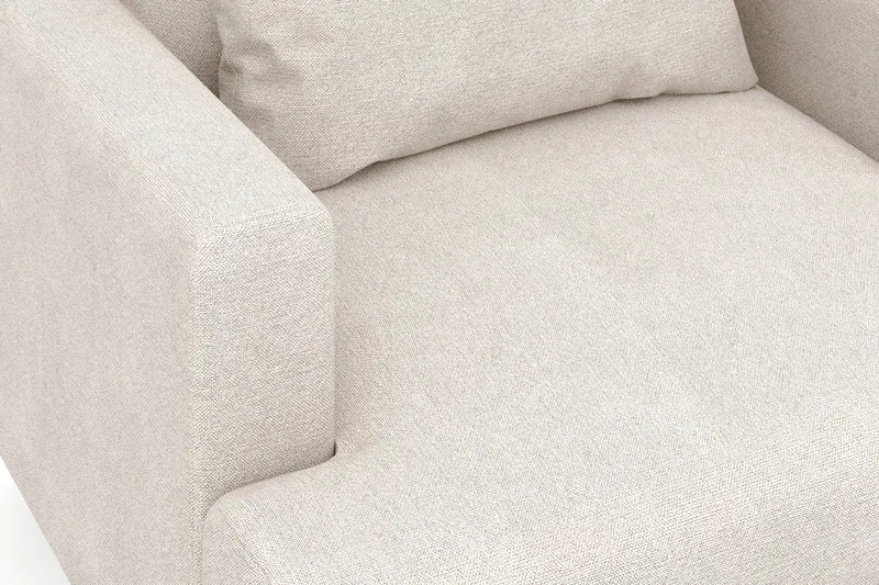 Menard Stor Lænestol Stof - Beige - Møbler - Stole & lænestole - Lænestole