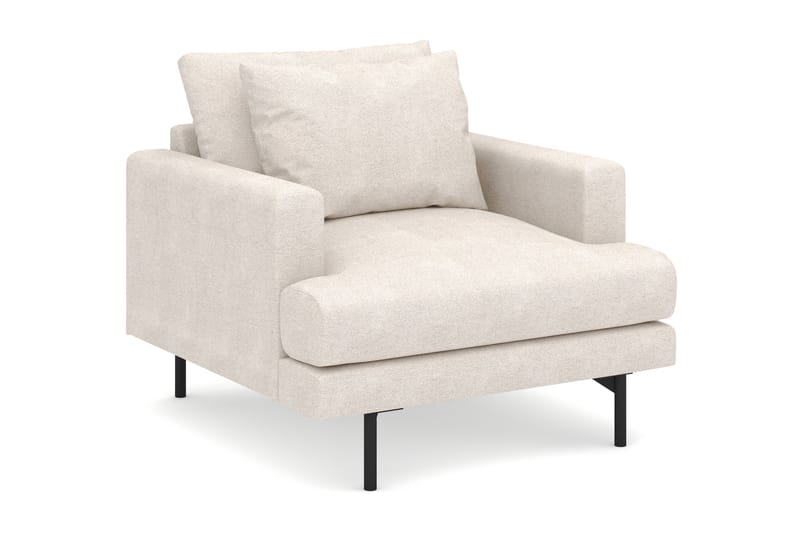 Menard Stor Lænestol Stof - Beige - Møbler - Stole & lænestole - Lænestole