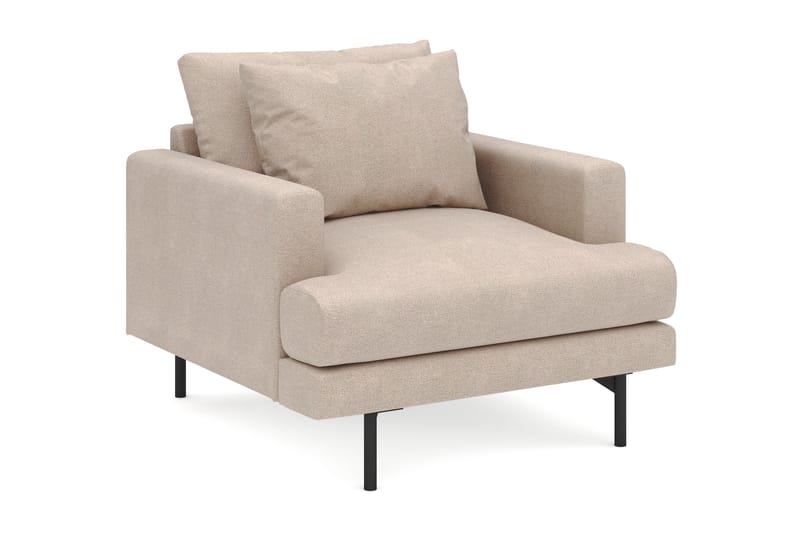 Menard Stor Lænestol Stof - Beige - Møbler - Stole & lænestole - Lænestole