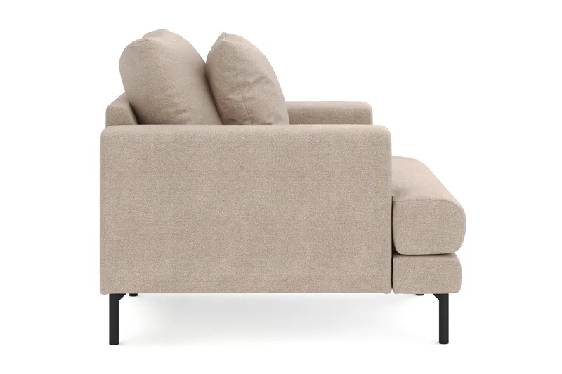 Menard Stor Lænestol Stof - Beige - Møbler - Stole & lænestole - Lænestole