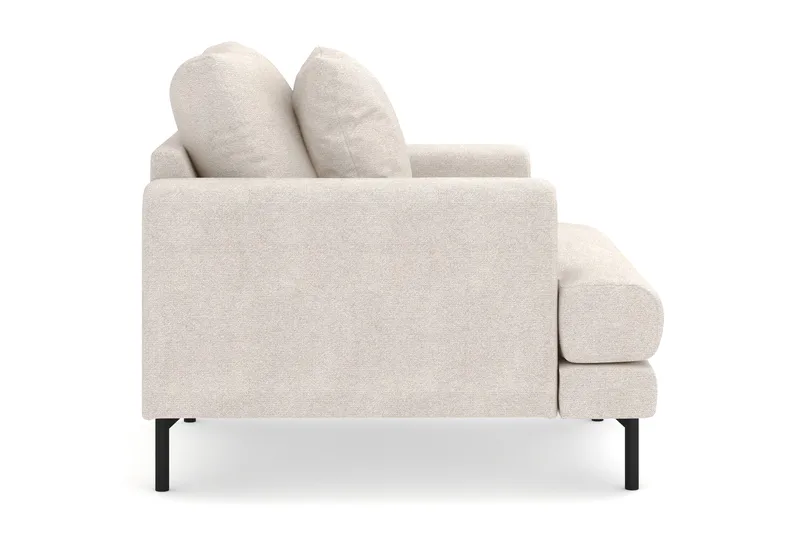 Menard Stor Lænestol Stof - Beige - Møbler - Stole & lænestole - Lænestole