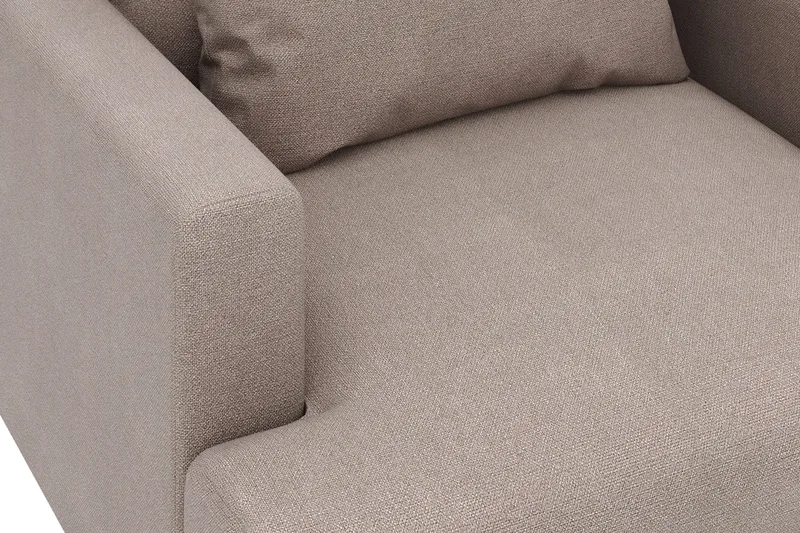 Menard Stor Lænestol Stof - Brun - Møbler - Stole & lænestole - Lænestole