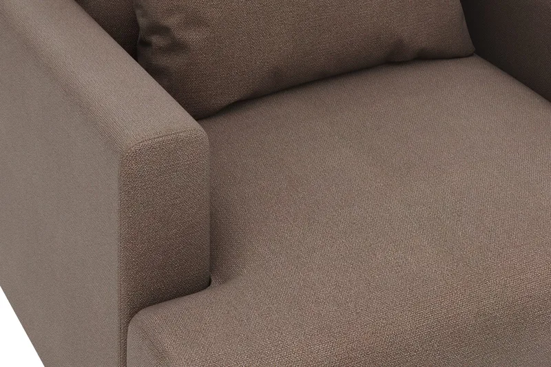 Menard Stor Lænestol Stof - Brun - Møbler - Stole & lænestole - Lænestole