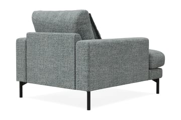 Menard Premium lænestol i chenille - Grå/Blå - Møbler - Stole & lænestole - Lænestole