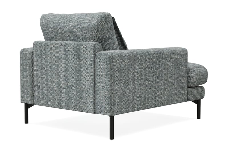 Menard Premium lænestol i chenille - Grå/Blå - Møbler - Stole & lænestole - Lænestole
