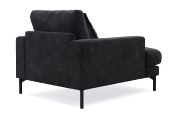 Menard Premium lænestol i chenille - Sort - Møbler - Stole & lænestole - Lænestole