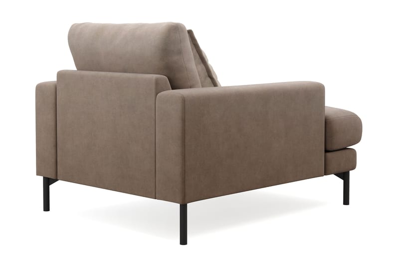 Menard Premium lænestol i stof - Brun - Møbler - Stole & lænestole - Lænestole