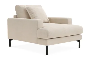 Menard Premium lænestol i chenille - Lysbeige - Møbler - Stole & lænestole - Lænestole