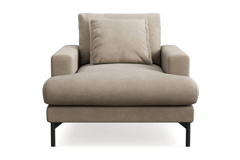 Menard Premium lænestol i stof - Brun - Møbler - Stole & lænestole - Lænestole