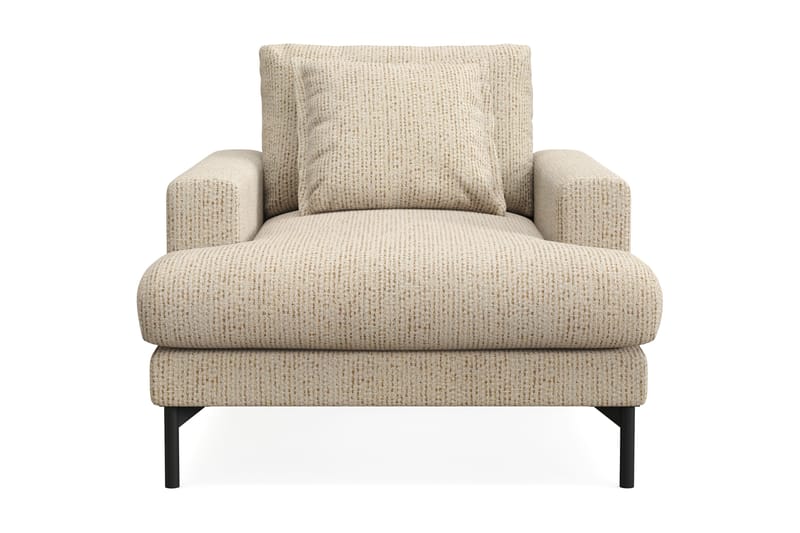 Menard Premium lænestol i chenille - Beige - Møbler - Stole & lænestole - Lænestole
