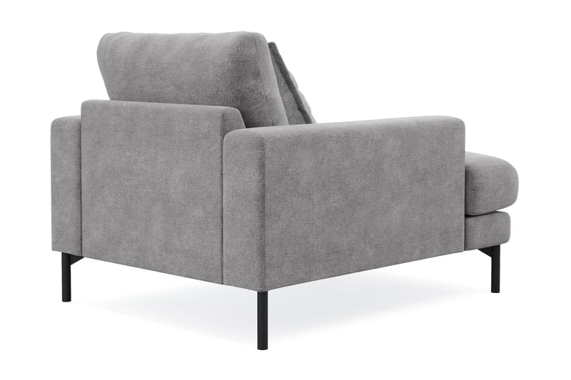 Menard Premium lænestol i chenille - Grå - Møbler - Stole & lænestole - Lænestole