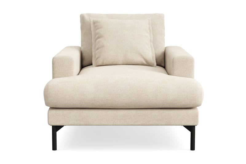 Menard Premium lænestol i chenille - Beige - Møbler - Stole & lænestole - Lænestole