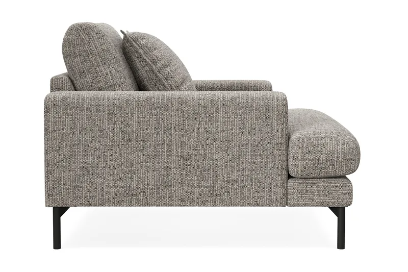 Menard Premium Lenestol i Chenille - Grå - Møbler - Stole & lænestole - Lænestole