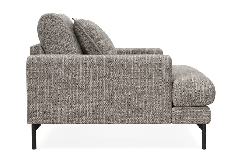 Menard Premium lænestol i chenille - Grå - Møbler - Stole & lænestole - Lænestole