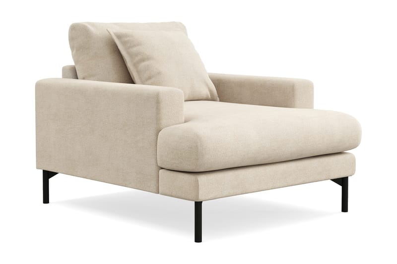 Menard Premium lænestol i chenille - Beige - Møbler - Stole & lænestole - Lænestole