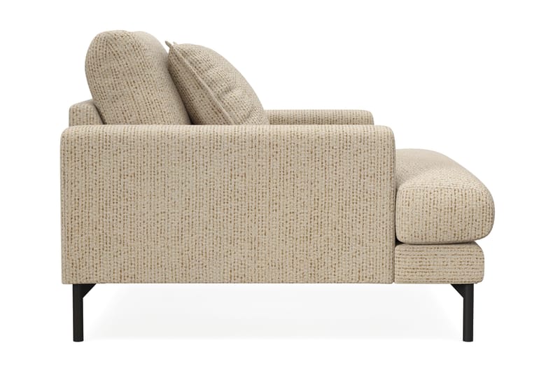 Menard Premium lænestol i chenille - Beige - Møbler - Stole & lænestole - Lænestole