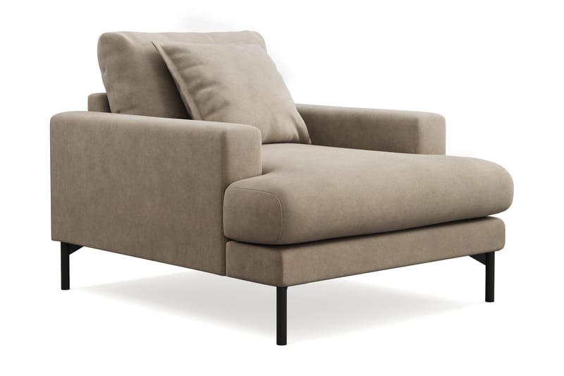 Menard Premium lænestol i stof - Brun - Møbler - Stole & lænestole - Lænestole