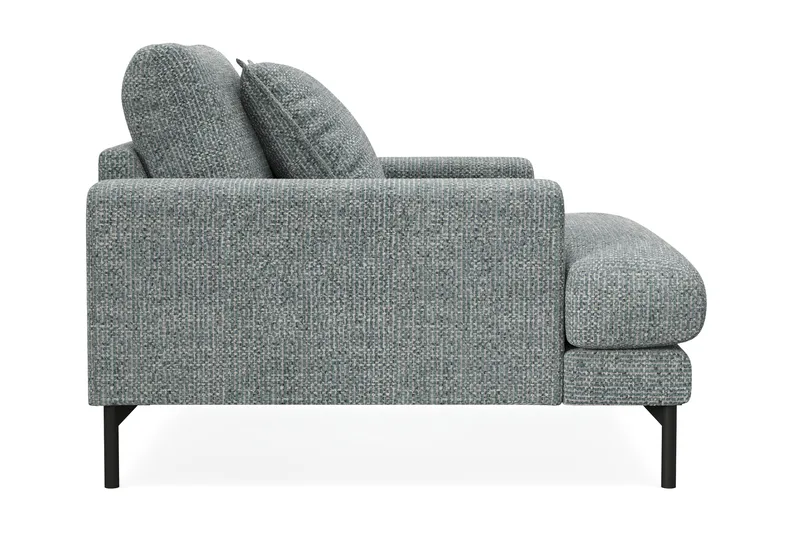 Menard Premium Lenestol i Chenille - Grå/Blå - Møbler - Stole & lænestole - Lænestole