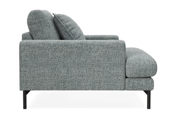 Menard Premium lænestol i chenille - Grå/Blå - Møbler - Stole & lænestole - Lænestole