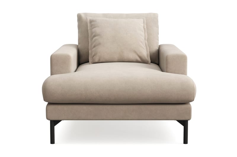 Menard Premium lænestol i stof - Beige - Møbler - Stole & lænestole - Lænestole