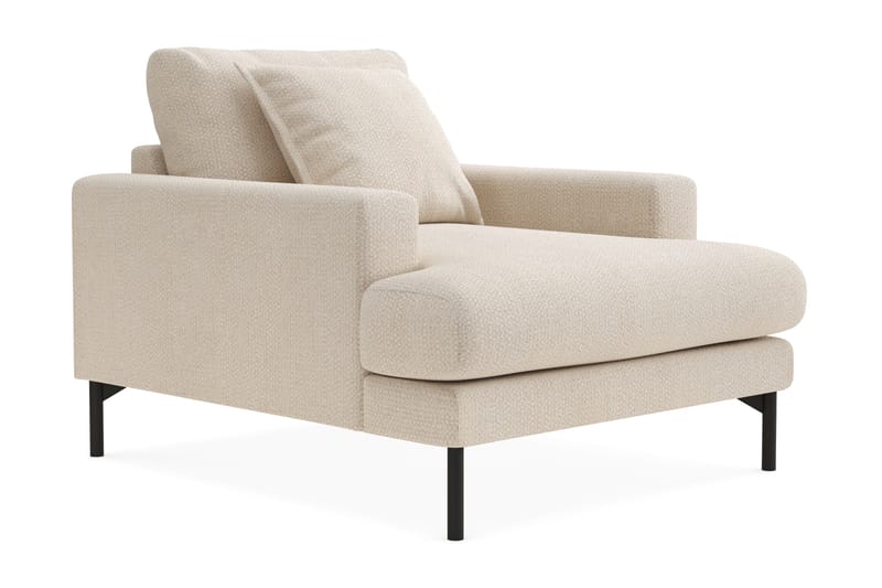 Menard Premium Lenestol i Chenille - Lys Beige - Møbler - Stole & lænestole - Lænestole