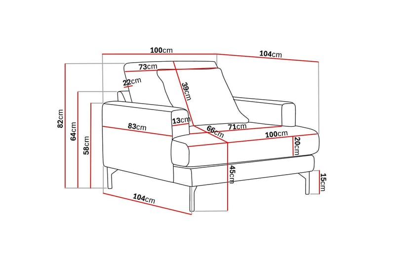 Menard Premium Lenestol i Bouclé - Lys Beige - Møbler - Stole & lænestole - Lænestole