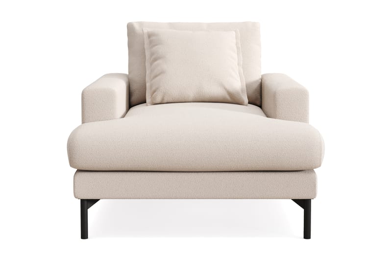 Menard Premium Lenestol i Bouclé - Lys Beige - Møbler - Stole & lænestole - Lænestole