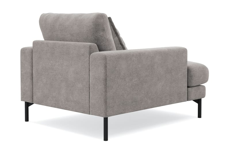 Menard Premium lænestol i chenille - Grå/Brun - Møbler - Stole & lænestole - Lænestole