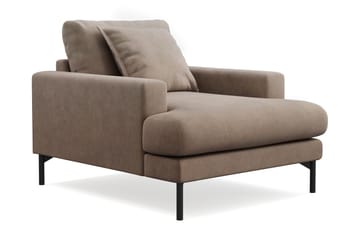 Menard Premium lænestol i stof - Brun - Møbler - Stole & lænestole - Lænestole