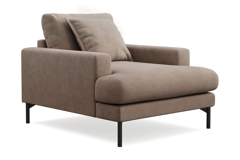 Menard Premium lænestol i stof - Brun - Møbler - Stole & lænestole - Lænestole