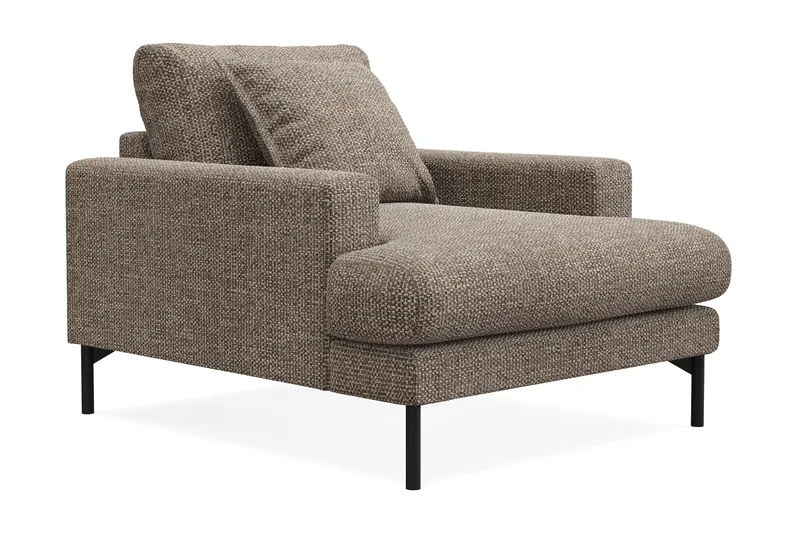 Menard Premium Lenestol i Chenille - Brun - Møbler - Stole & lænestole - Lænestole