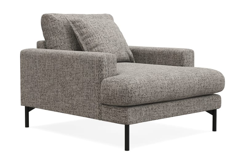 Menard Premium lænestol i chenille - Grå - Møbler - Stole & lænestole - Lænestole