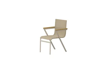 Mexico spisebordsstol udendørs - Beige - Møbler - Stole & lænestole - Armstole